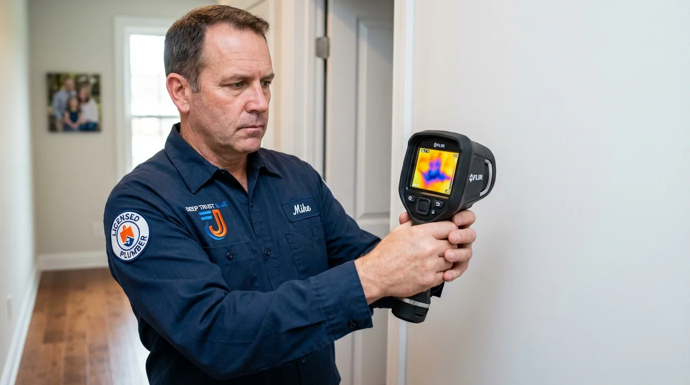Thermal imaging leak detection by Johns Plumbing LLC in Greenbrier